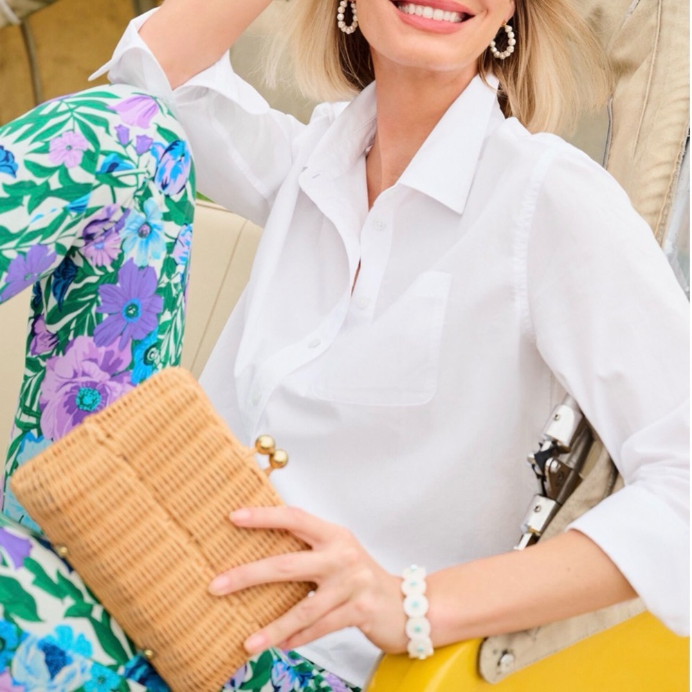 Talbots Wicker Clutch - Picture 2 of 5